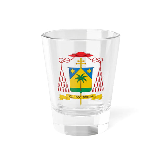 Coat of arms of Polycarp Pengo (Tanzania) (Coat of Arms) Shot Glass 1.5oz 1.5oz - Go Mug Yourself
