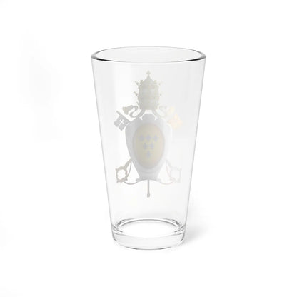 Coat of arms of Pope Paul III Farnese Baroque style representation (Italy) (Coat of Arms) Pint Glass 16oz - Go Mug Yourself