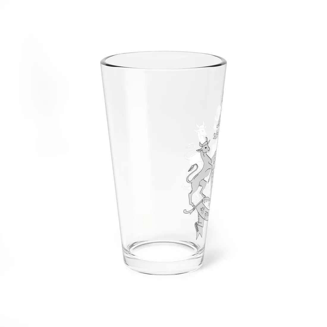 Coat of arms of Porbandar State (India) (Coat of Arms) Pint Glass 16oz - Go Mug Yourself