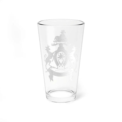 Coat of arms of Porbandar State (India) (Coat of Arms) Pint Glass 16oz - Go Mug Yourself