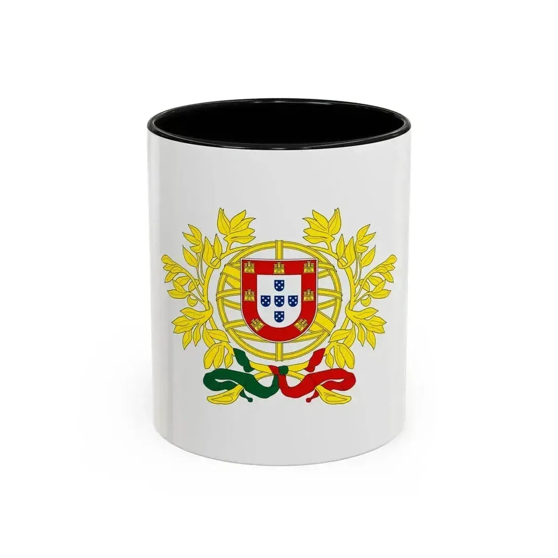 Coat of arms of Portugal - Accent Coffee Mug 11oz Black - Go Mug Yourself