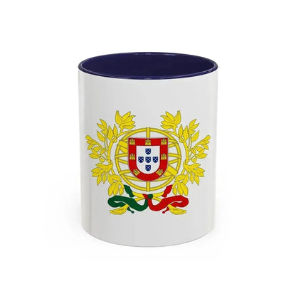 Coat of arms of Portugal - Accent Coffee Mug 11oz Navy - Go Mug Yourself