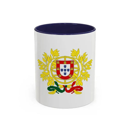 Coat of arms of Portugal - Accent Coffee Mug 11oz Navy - Go Mug Yourself