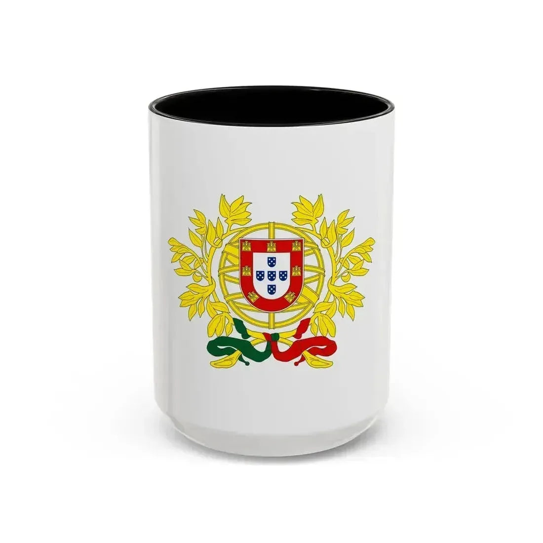 Coat of arms of Portugal - Accent Coffee Mug 15oz Black - Go Mug Yourself