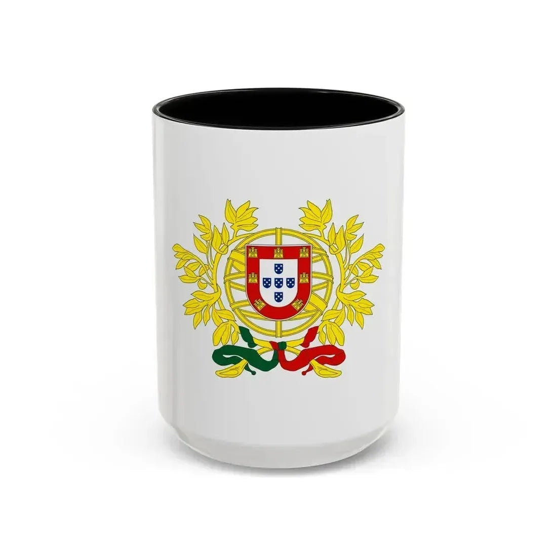 Coat of arms of Portugal - Accent Coffee Mug 15oz Black - Go Mug Yourself