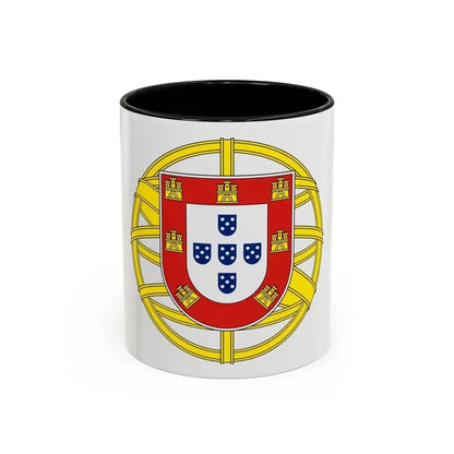 Coat of arms of Portugal (lesser) - Accent Coffee Mug 11oz Black - Go Mug Yourself