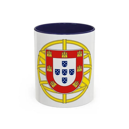 Coat of arms of Portugal (lesser) - Accent Coffee Mug 11oz Navy - Go Mug Yourself