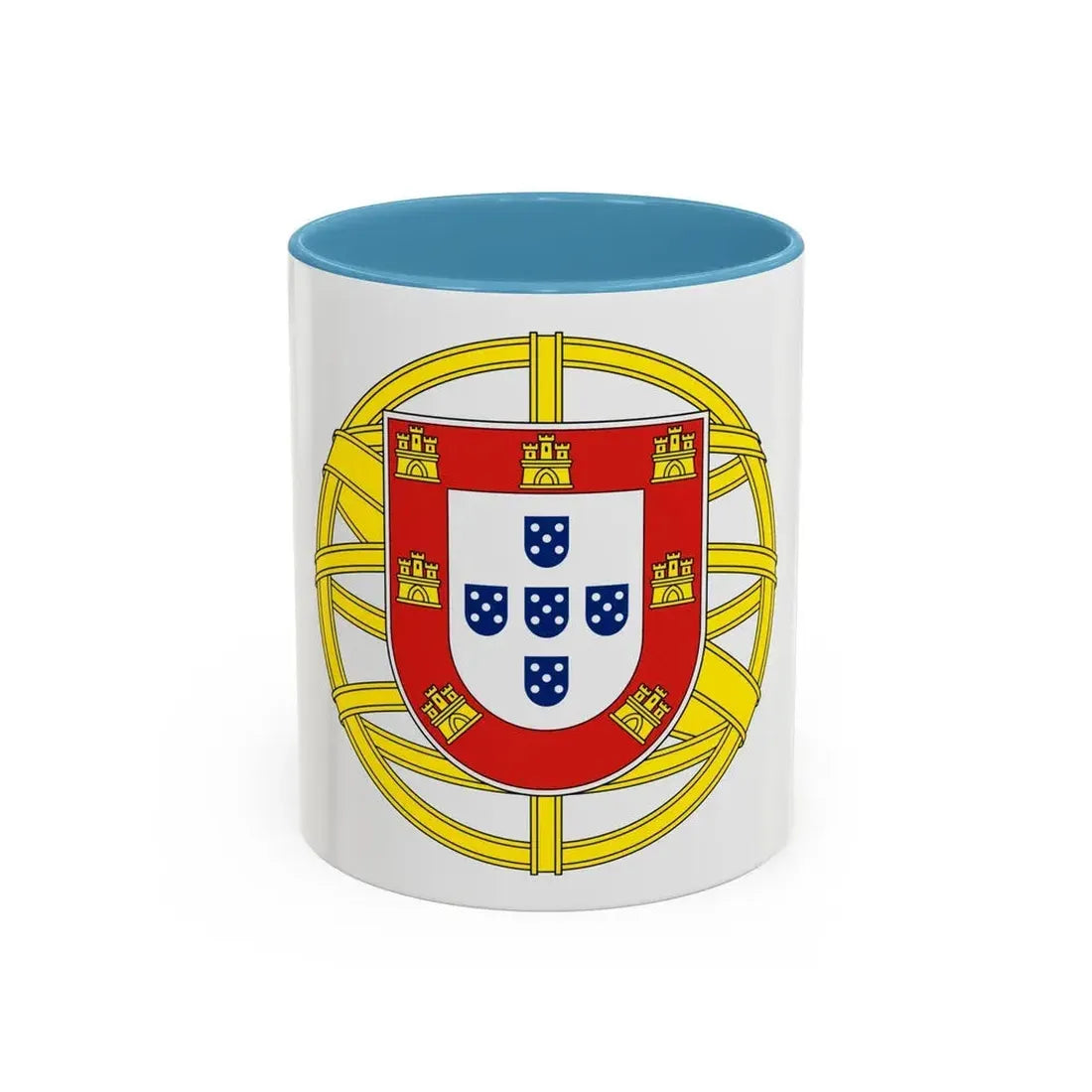 Coat of arms of Portugal (lesser) - Accent Coffee Mug - Go Mug Yourself
