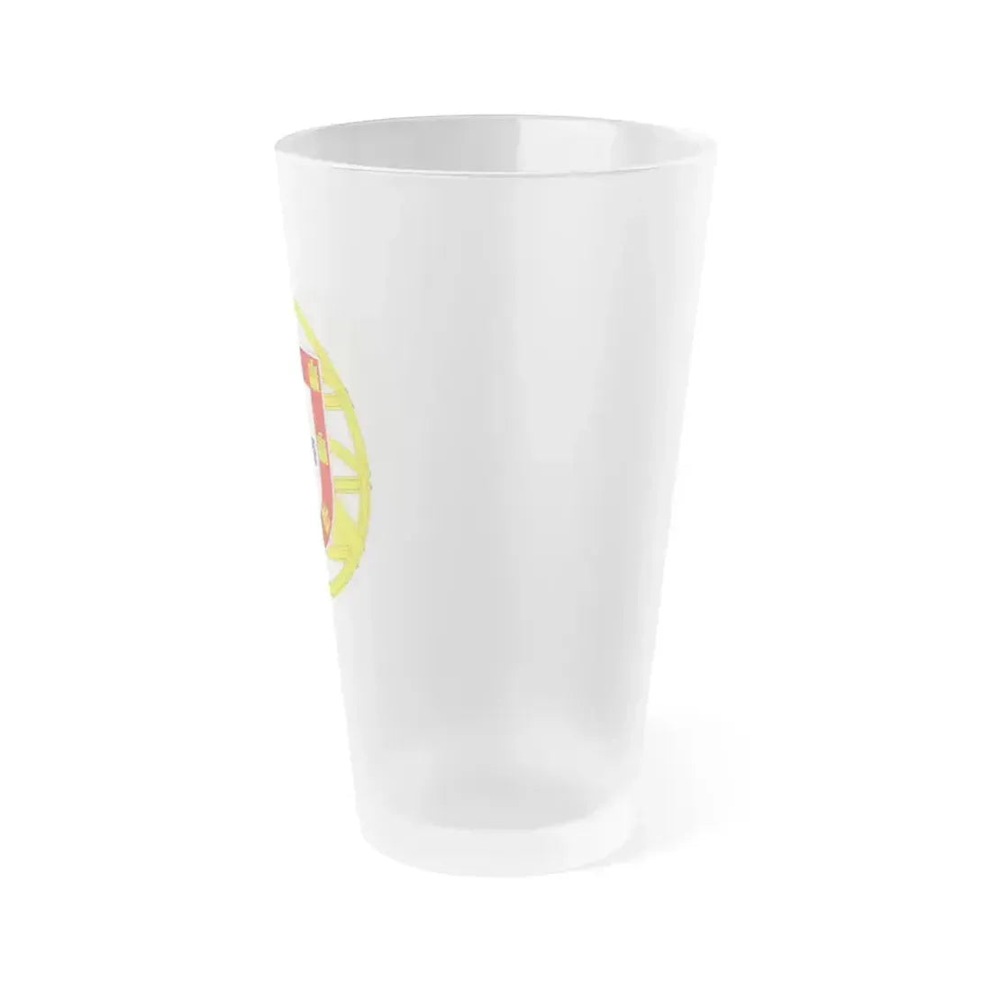 Coat of arms of Portugal (lesser) - Frosted Pint Glass 16oz - Go Mug Yourself