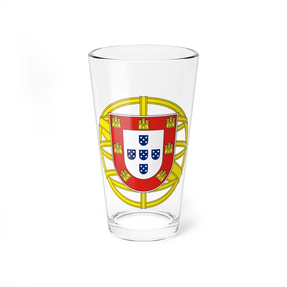 Coat of arms of Portugal (lesser) - Pint Glass 16oz-16oz-Go Mug Yourself