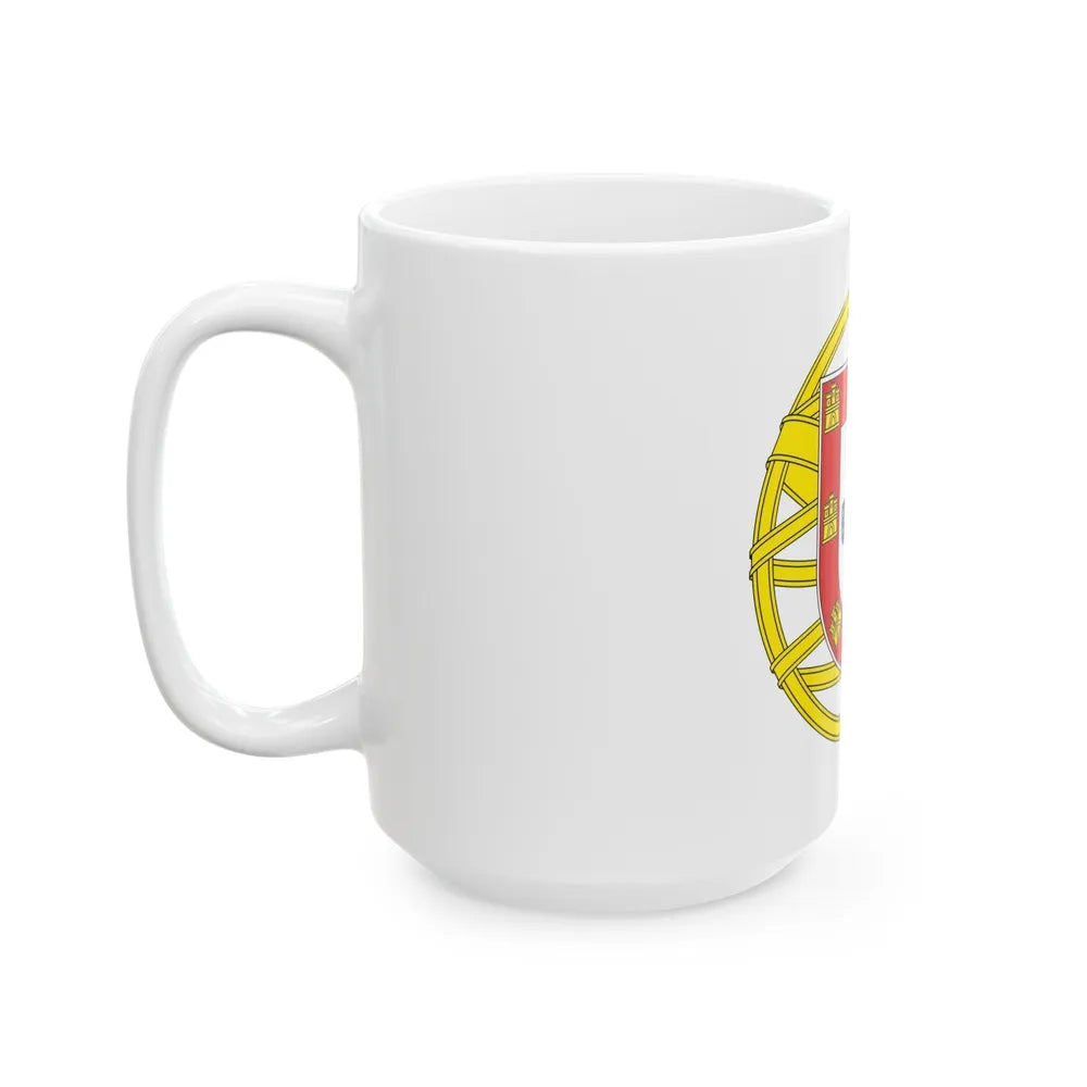 Coat of arms of Portugal (lesser) - White Coffee Mug-Go Mug Yourself