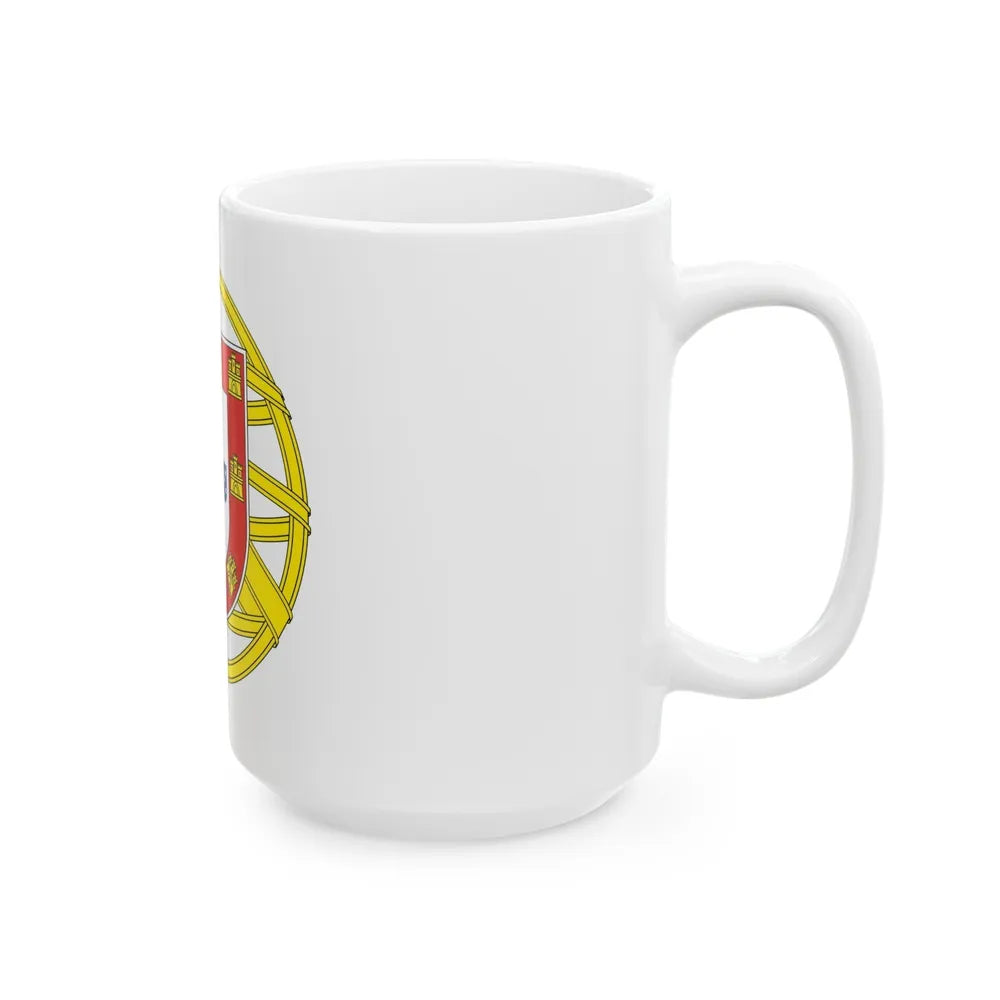 Coat of arms of Portugal (lesser) - White Coffee Mug-Go Mug Yourself