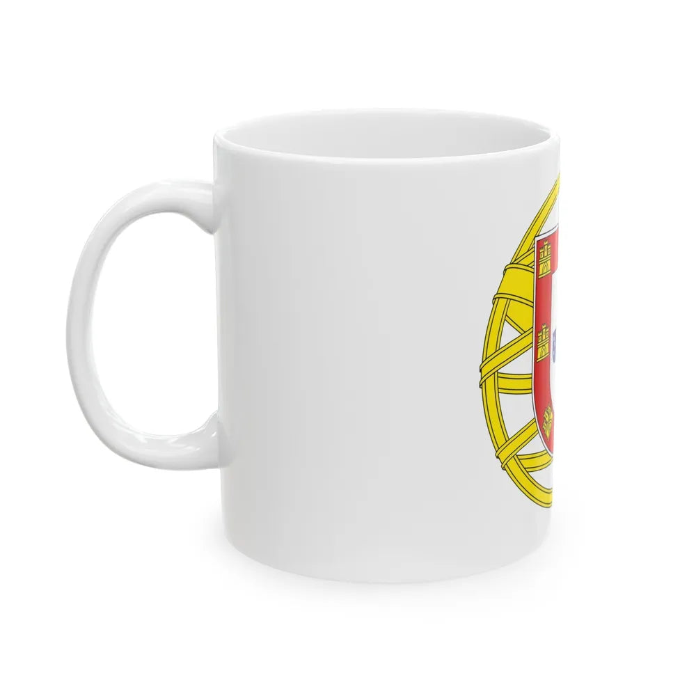 Coat of arms of Portugal (lesser) - White Coffee Mug-Go Mug Yourself