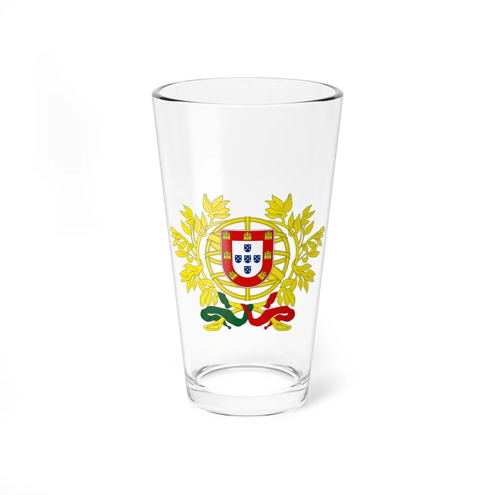 Coat of arms of Portugal - Pint Glass 16oz-16oz-Go Mug Yourself