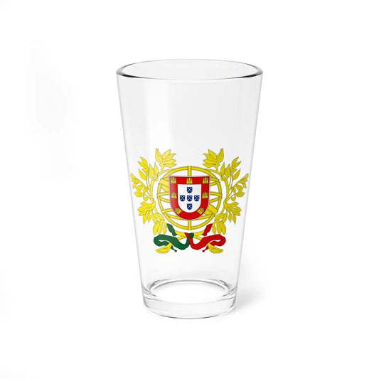 Coat of arms of Portugal - Pint Glass 16oz-16oz-Go Mug Yourself