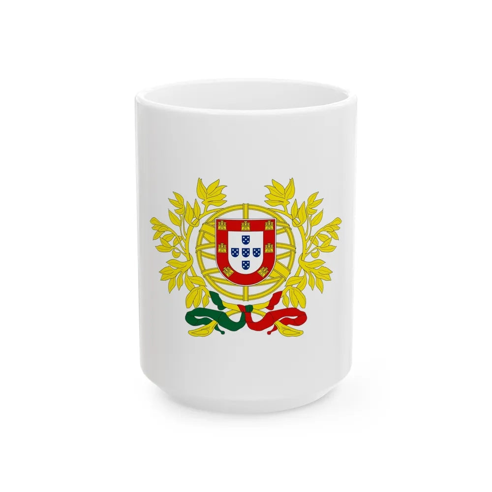 Coat of arms of Portugal - White Coffee Mug-15oz-Go Mug Yourself