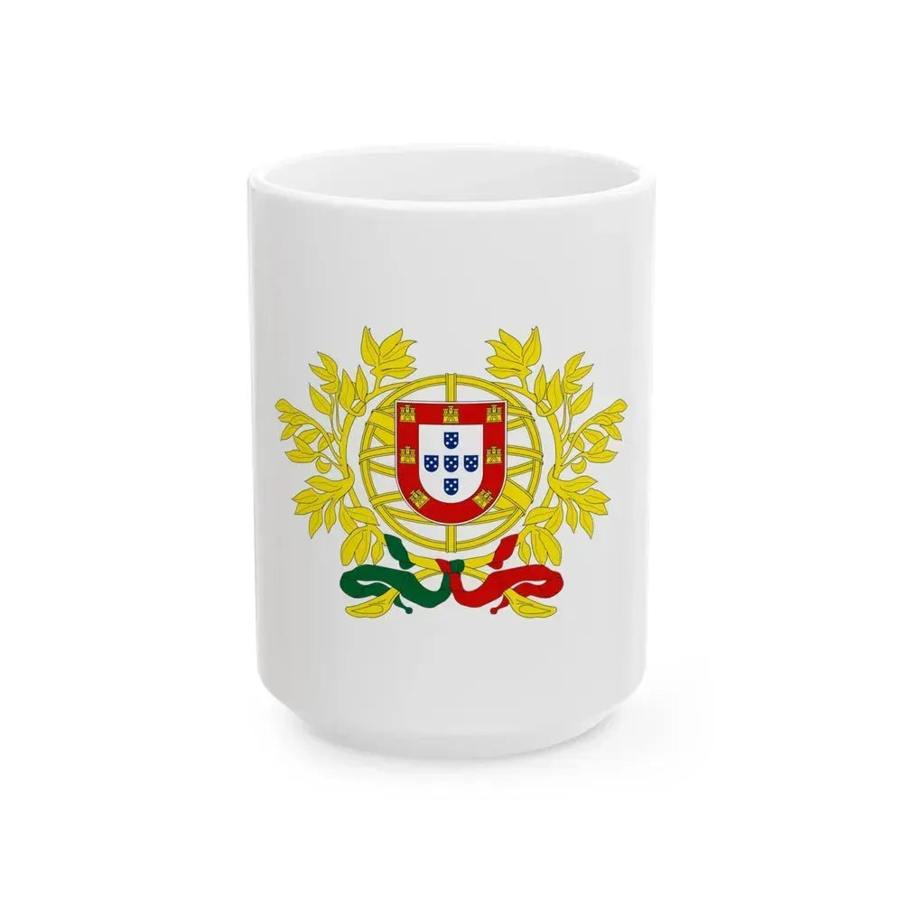Coat of arms of Portugal - White Coffee Mug 15oz - Go Mug Yourself