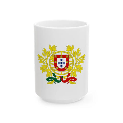 Coat of arms of Portugal - White Coffee Mug-15oz-Go Mug Yourself