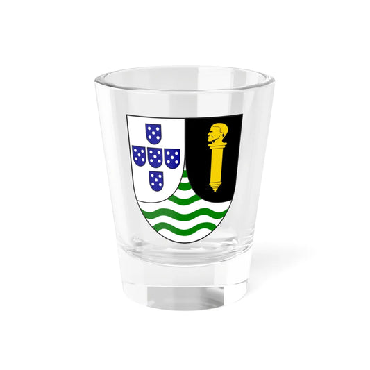 Coat of arms of Portuguese Guinea 1935-1974 lesser (Guinea) (Coat of Arms) Shot Glass 1.5oz 1.5oz - Go Mug Yourself