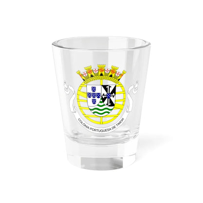 Coat of arms of Portuguese Timor 1935-1951 (Coat of Arms) Shot Glass 1.5oz 1.5oz - Go Mug Yourself