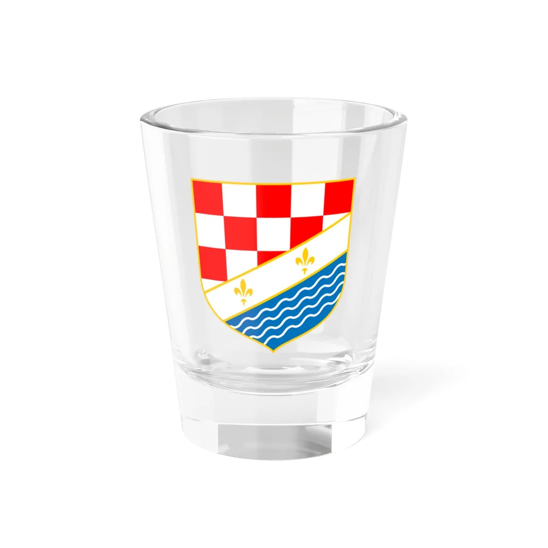 Coat of arms of Posavina (Bosnia and Herzegovina) (Coat of Arms) Shot Glass 1.5oz 1.5oz - Go Mug Yourself