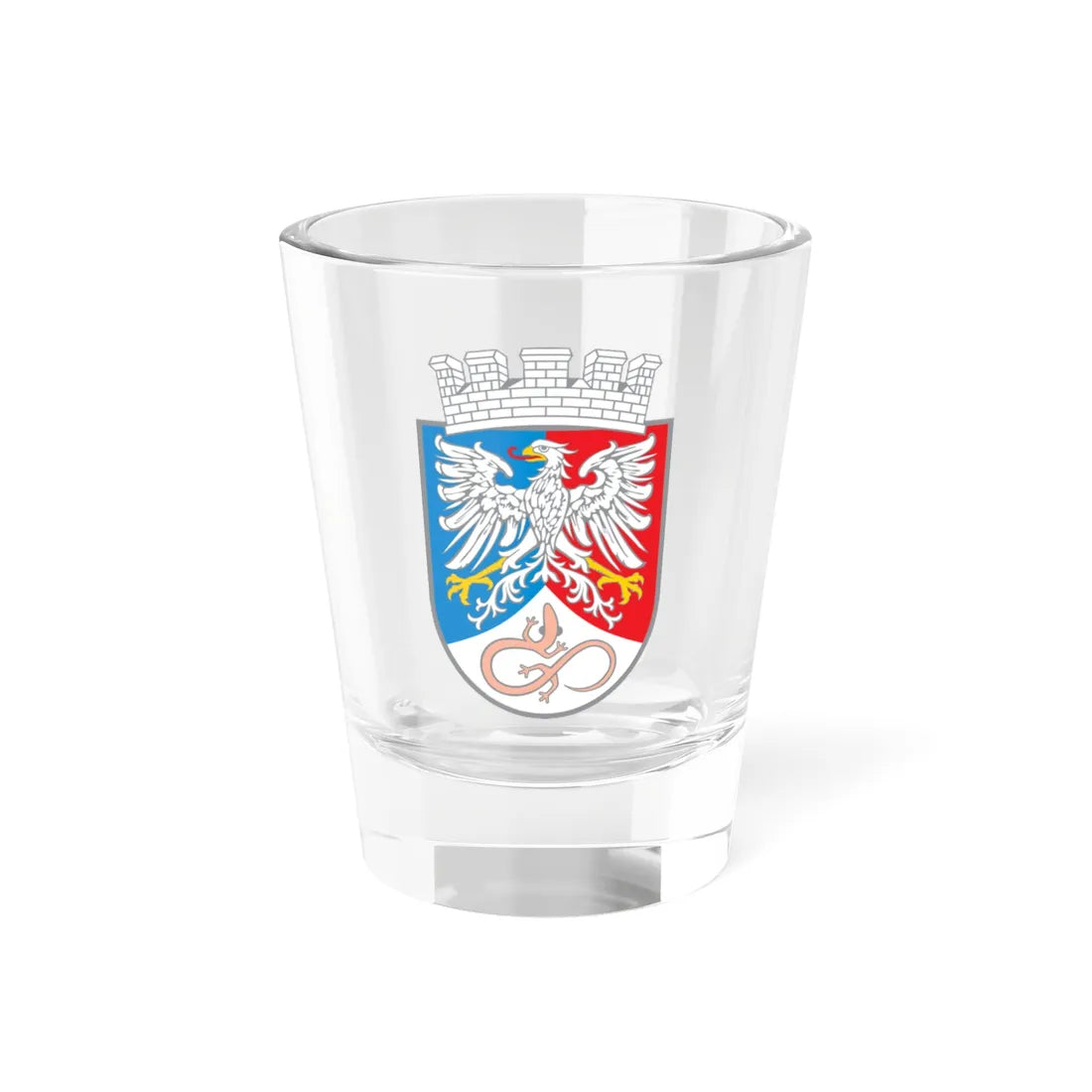 Coat of arms of Postojna (Slovenia) (Coat of Arms) Shot Glass 1.5oz 1.5oz - Go Mug Yourself