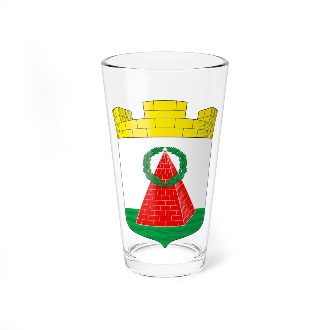 Coat of Arms of Povenets (Russia) (Coat of Arms) Pint Glass 16oz 16oz - Go Mug Yourself