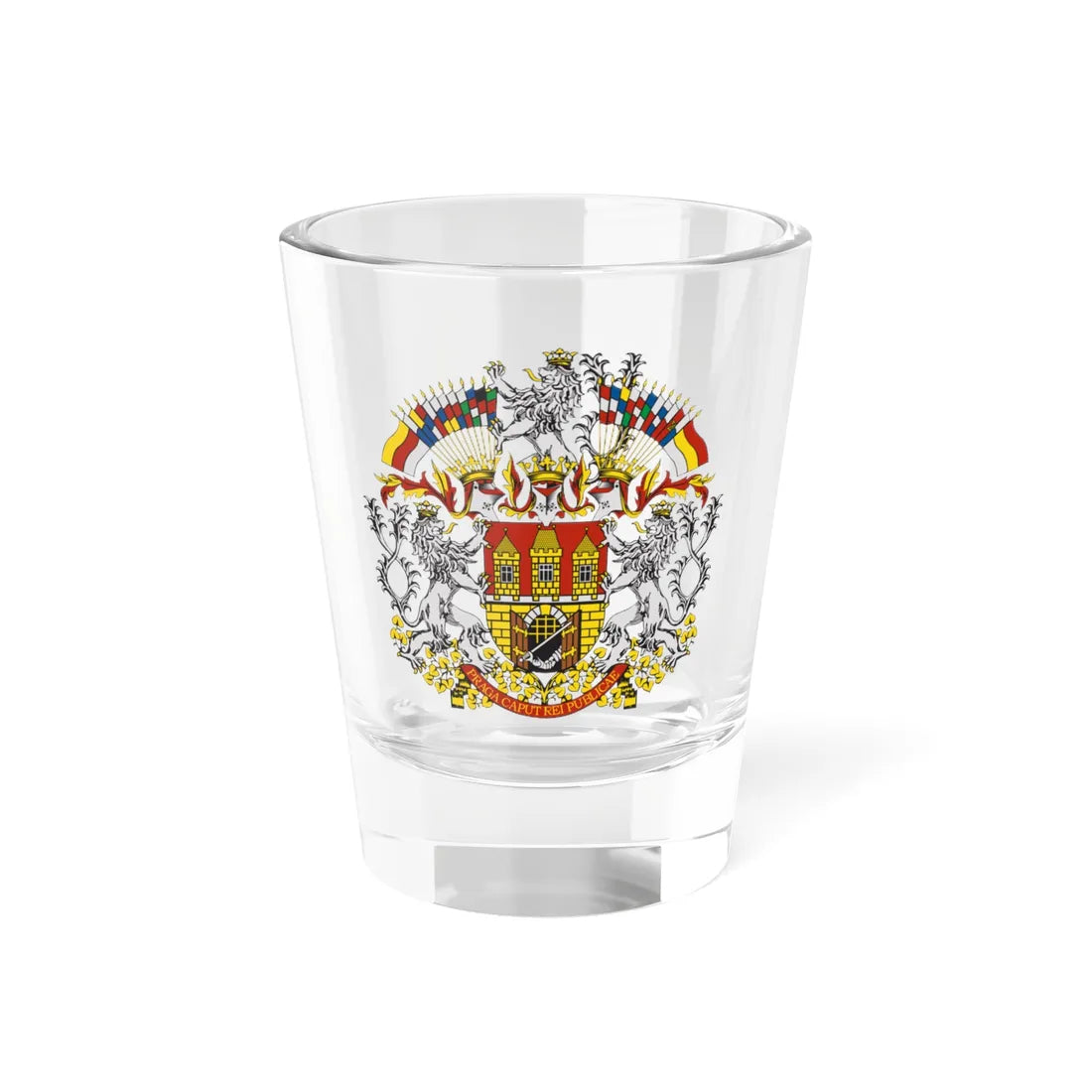 Coat of arms of Prague (Czech Republic) (Coat of Arms) Shot Glass 1.5oz 1.5oz - Go Mug Yourself