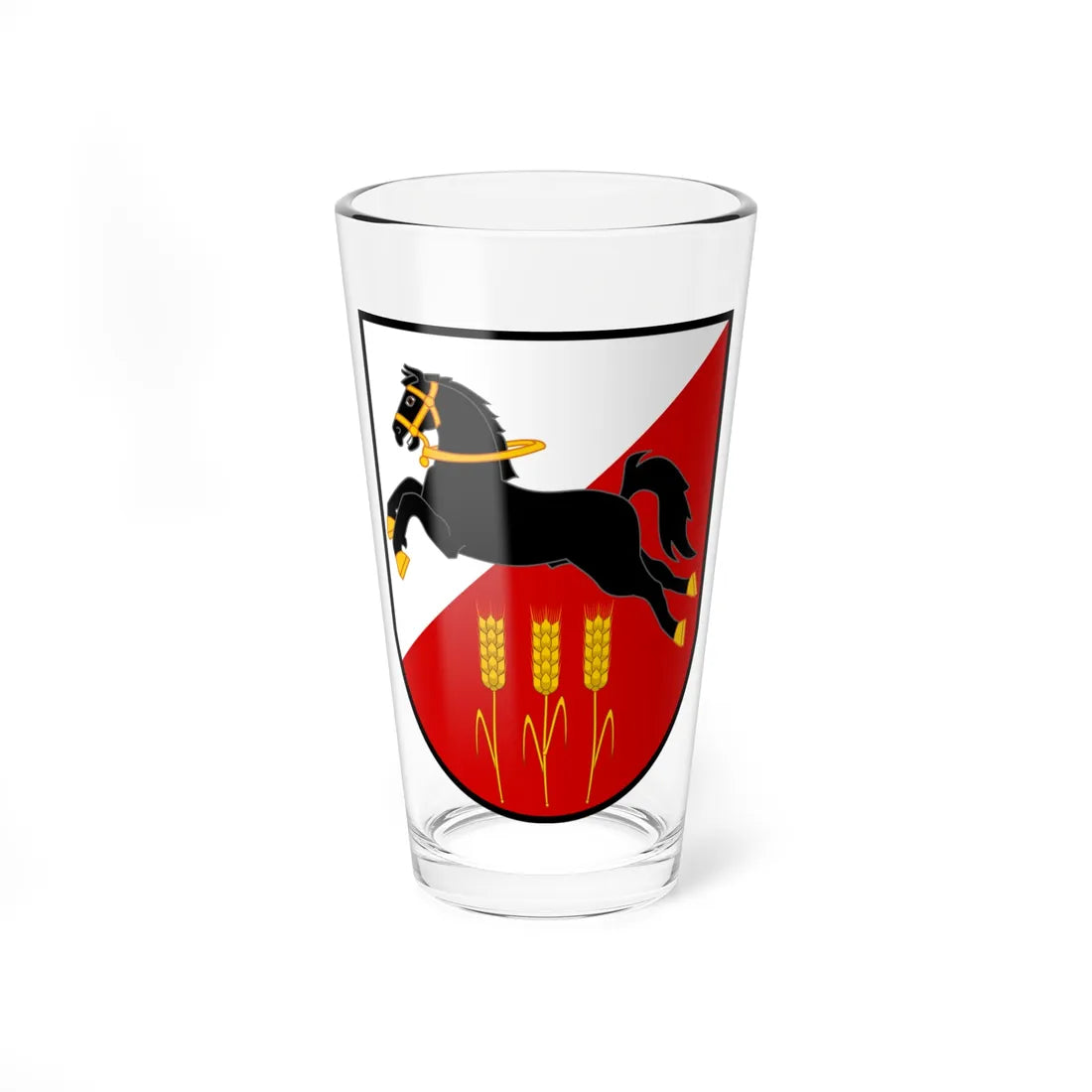 Coat of arms of Praha 20 (Czech Republic) (Coat of Arms) Pint Glass 16oz 16oz - Go Mug Yourself