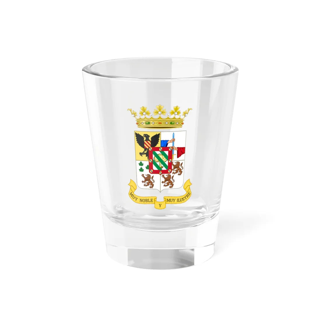 Coat of Arms of Priego de Córdoba (Spain) (Coat of Arms) Shot Glass 1.5oz 1.5oz - Go Mug Yourself