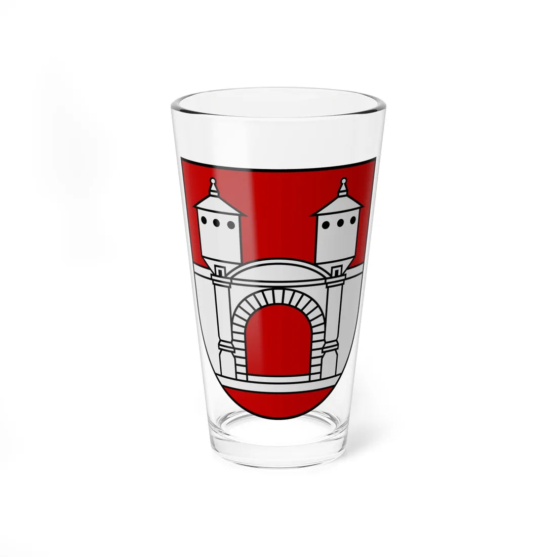 Coat of Arms of Priekule (Latvia) (Coat of Arms) Pint Glass 16oz 16oz - Go Mug Yourself
