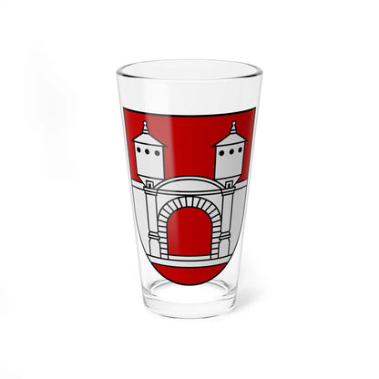 Coat of Arms of Priekule (Latvia) (Coat of Arms) Pint Glass 16oz 16oz - Go Mug Yourself