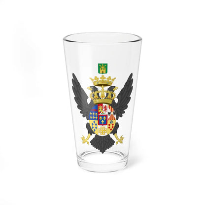 Coat of Arms of Prince Albert Count of Castrogiovanni c.1840-1844 (Italy) (Coat of Arms) Pint Glass 16oz - Go Mug Yourself