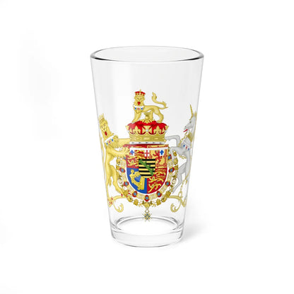 Coat of Arms of Prince Arthur Duke of Connaught and Strathearn Spanish Variant until 1917 (United Kingdom) (Coat of Arms) Pint Glass 16oz 16oz - Go Mug Yourself