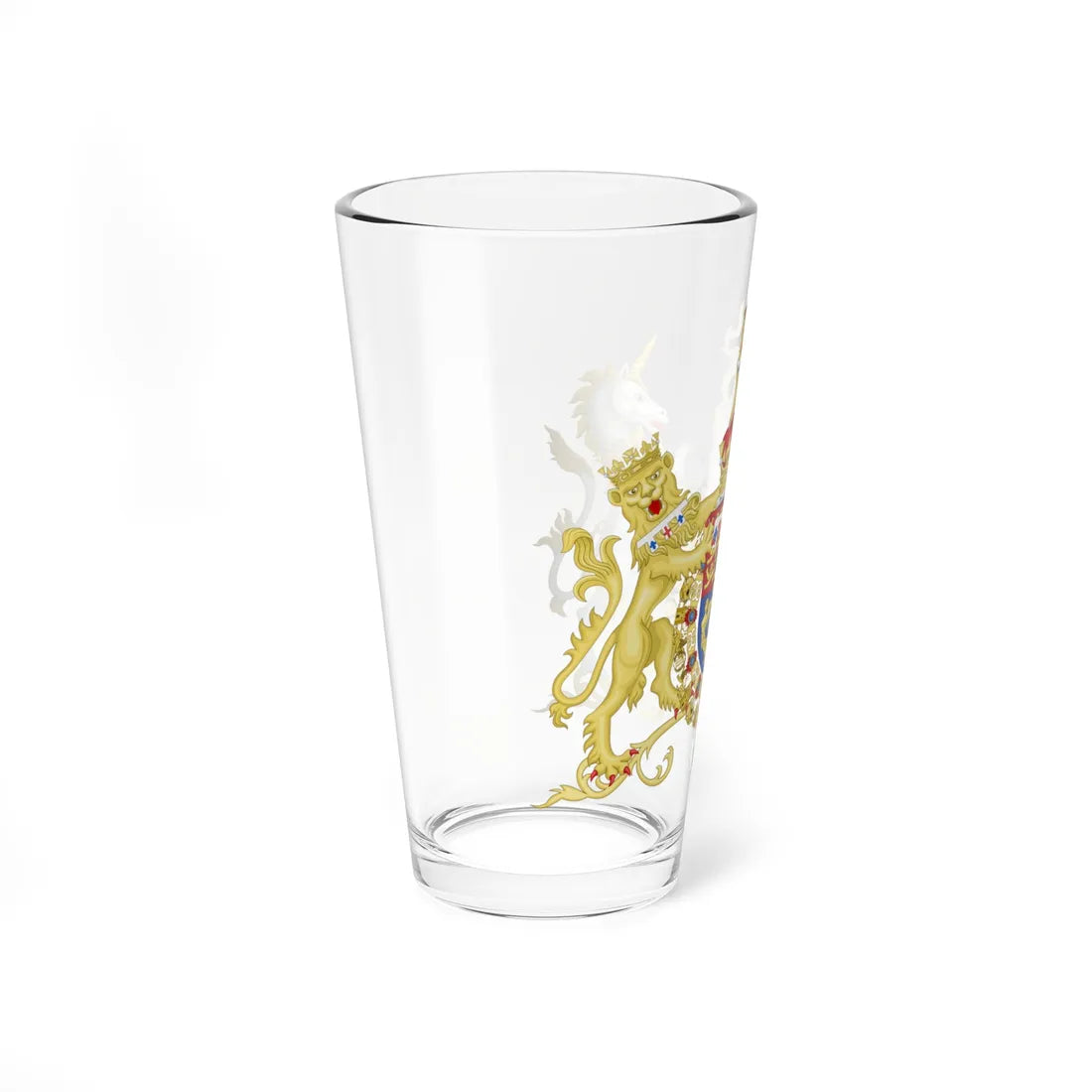Coat of Arms of Prince Arthur Duke of Connaught and Strathearn Spanish Variant until 1917 (United Kingdom) (Coat of Arms) Pint Glass 16oz - Go Mug Yourself