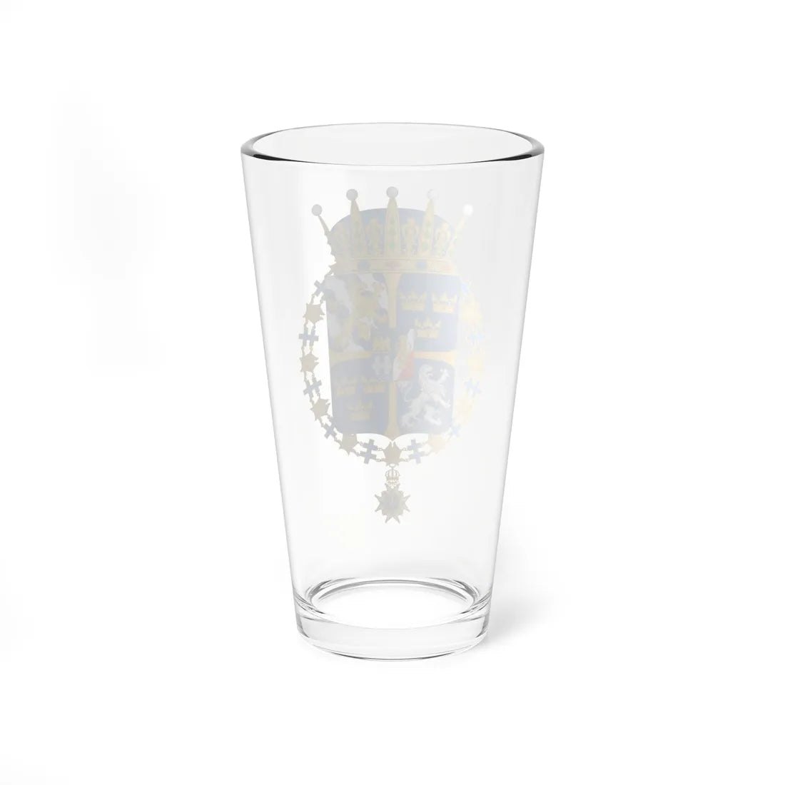 Coat of arms of Prince Bertil and Prince Julian Dukes of Halland (Sweden) (Coat of Arms) Pint Glass 16oz - Go Mug Yourself