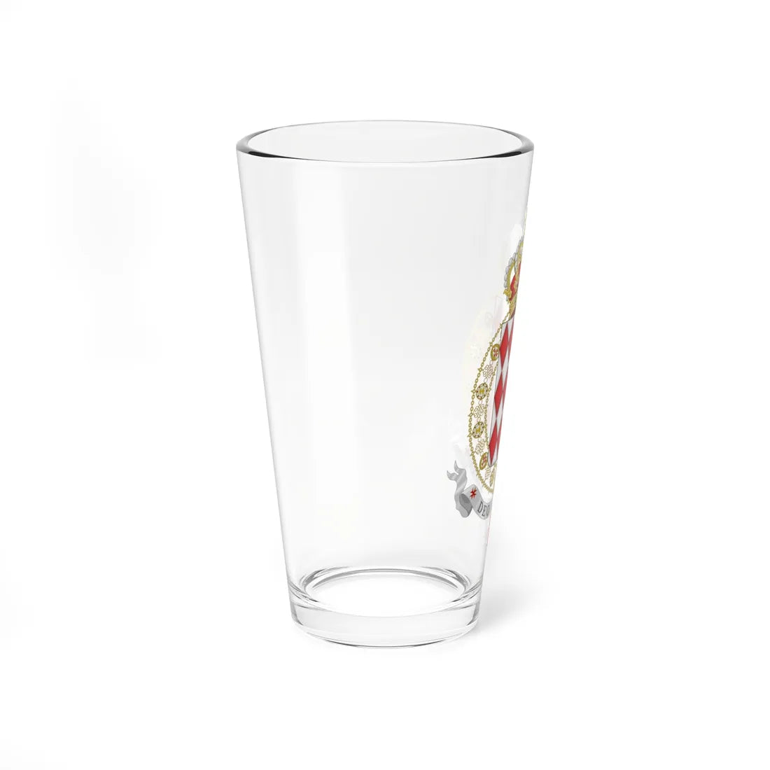Coat of Arms of Prince Charles III of Monaco Supreme Order of Christ (Monaco) (Coat of Arms) Pint Glass 16oz - Go Mug Yourself