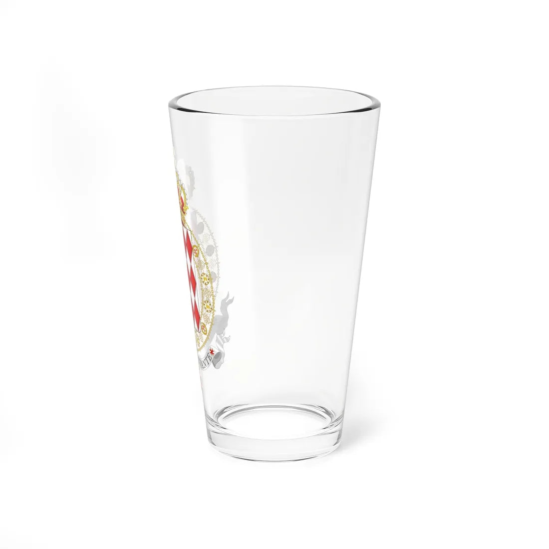 Coat of Arms of Prince Charles III of Monaco Supreme Order of Christ (Monaco) (Coat of Arms) Pint Glass 16oz - Go Mug Yourself