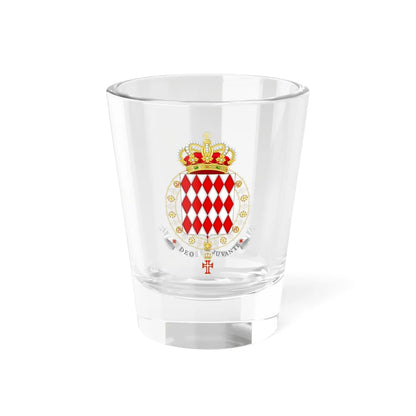 Coat of Arms of Prince Charles III of Monaco Supreme Order of Christ (Monaco) (Coat of Arms) Shot Glass 1.5oz 1.5oz - Go Mug Yourself