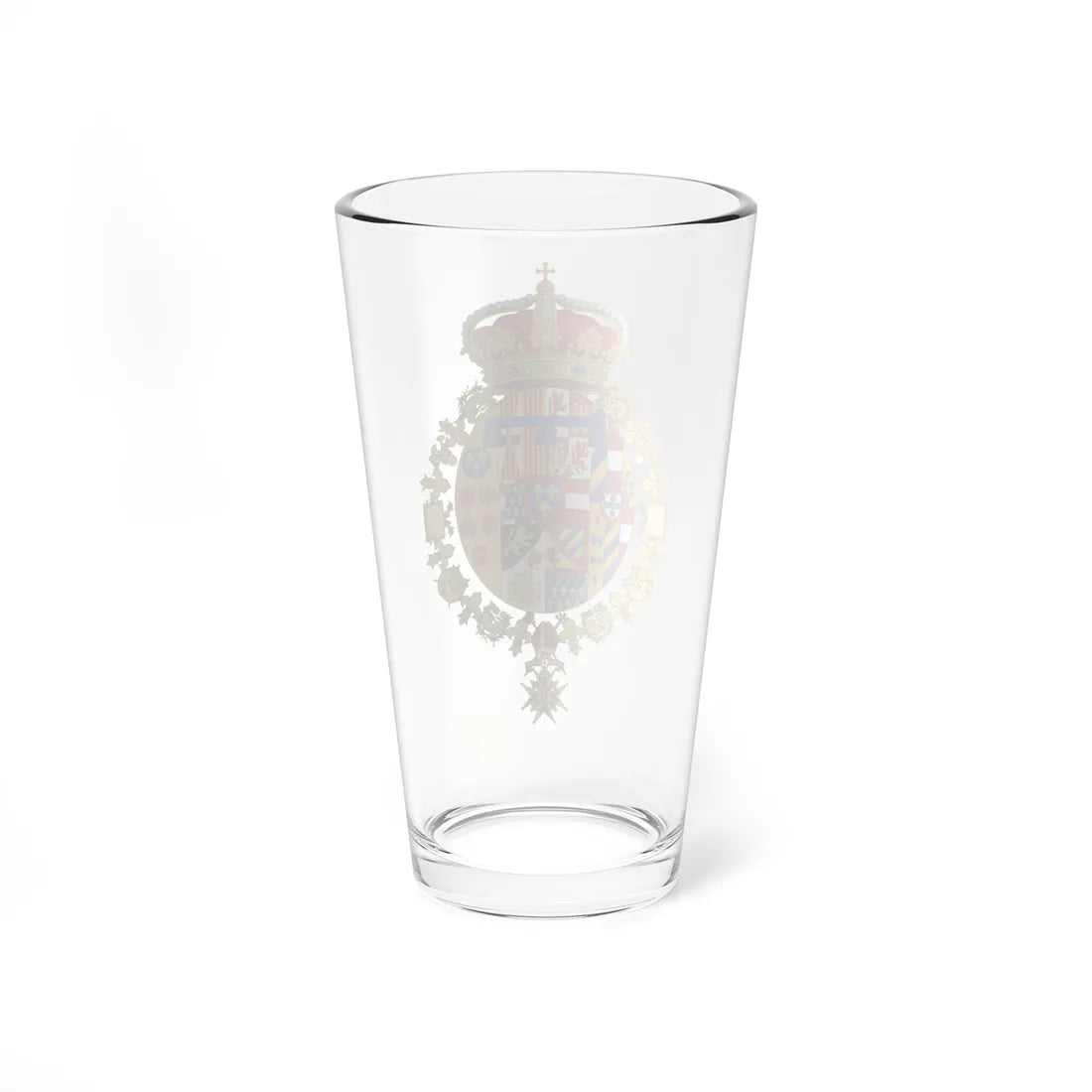 Coat of Arms of Prince Jaime of Bourbon-Two Sicilies (Italy) (Coat of Arms) Pint Glass 16oz - Go Mug Yourself