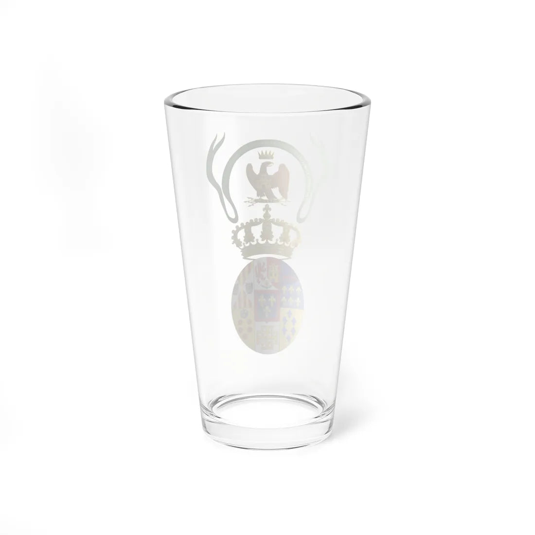 Coat of Arms of Prince Leopold Count of Syracuse c.1840-1860 (Italy) (Coat of Arms) Pint Glass 16oz - Go Mug Yourself