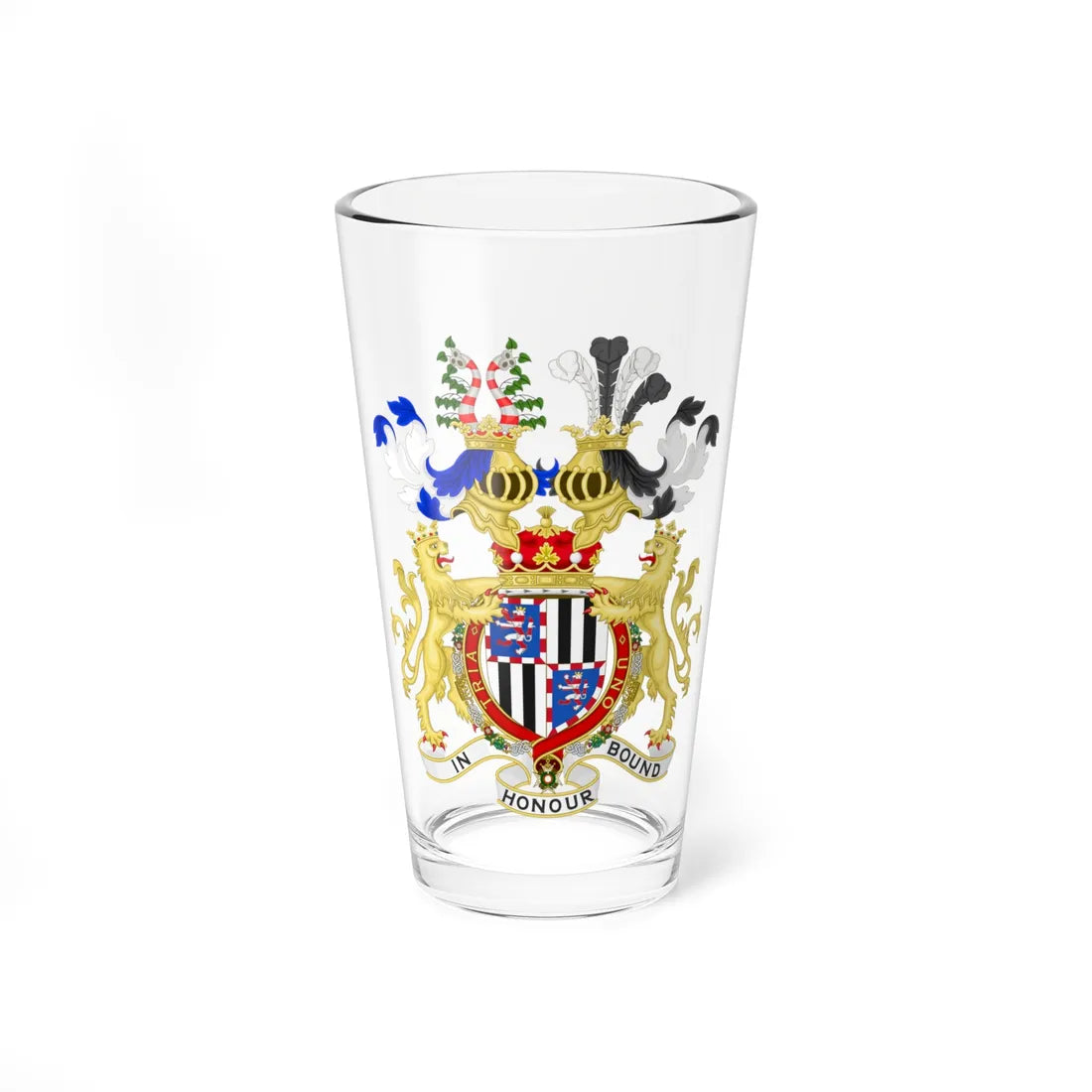 Coat of Arms of Prince Louis 1st Marquess of Milford Haven (United Kingdom) (Coat of Arms) Pint Glass 16oz 16oz - Go Mug Yourself