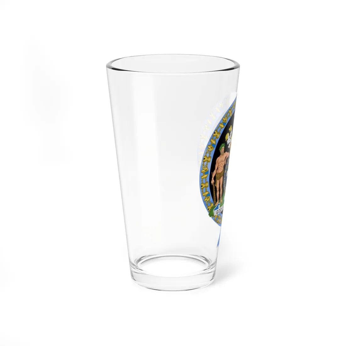 Coat of Arms of Prince Philip Duke of Edinburgh Order of the Elephant Variant (United Kingdom) (Coat of Arms) Pint Glass 16oz - Go Mug Yourself