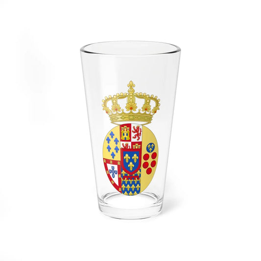 Coat of Arms of Princes of the Royal House of the Two Sicilies (Italy) (Coat of Arms) Pint Glass 16oz 16oz - Go Mug Yourself
