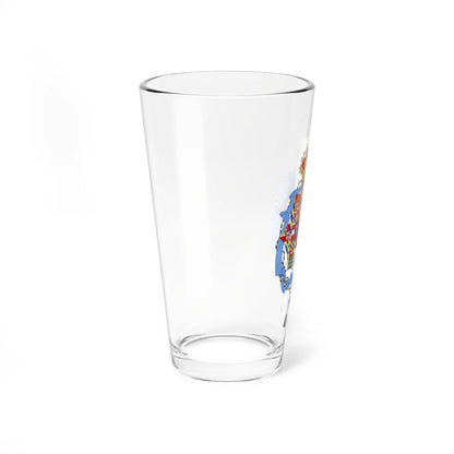 Coat of arms of Princess Anne Dowager Duchess of Calabria (Italy) (Coat of Arms) Pint Glass 16oz - Go Mug Yourself