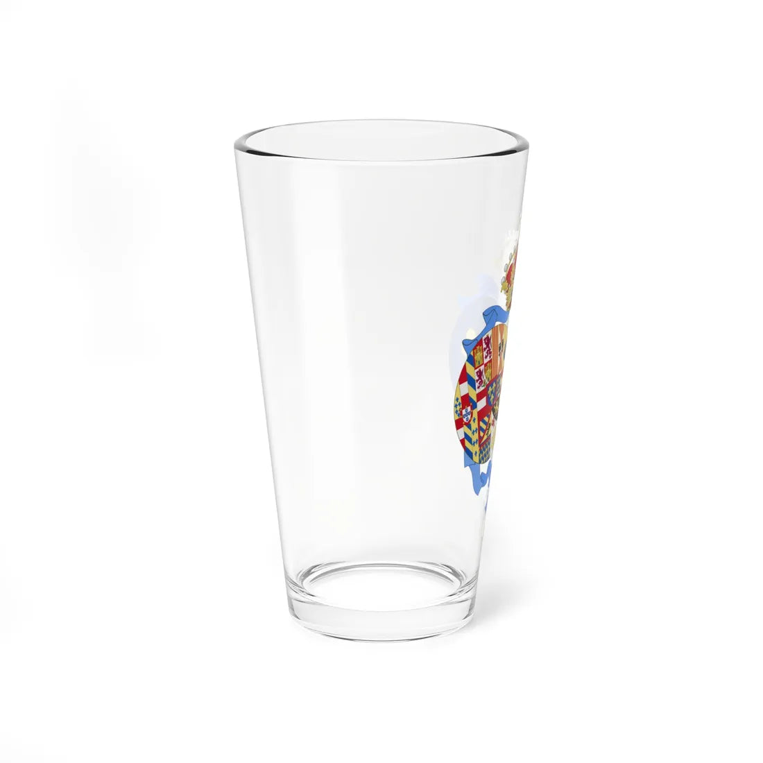 Coat of arms of Princess Anne Duchess of Calabria Spanish Heraldry (Italy) (Coat of Arms) Pint Glass 16oz - Go Mug Yourself
