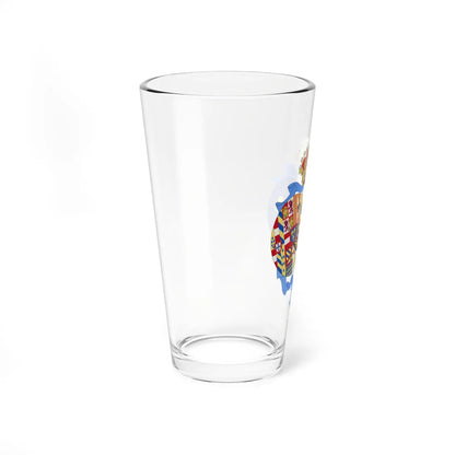 Coat of arms of Princess Anne Duchess of Calabria Spanish Heraldry (Italy) (Coat of Arms) Pint Glass 16oz - Go Mug Yourself