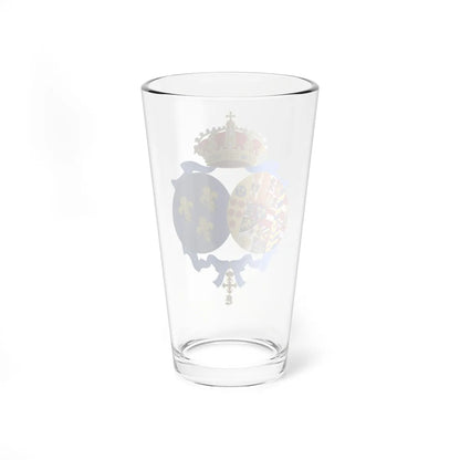 Coat of arms of Princess Anne Duchess of Calabria Spanish Heraldry (Italy) (Coat of Arms) Pint Glass 16oz - Go Mug Yourself