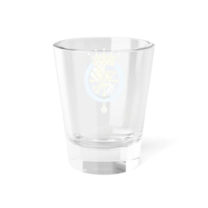 Coat of arms of Princess Lilian Duchess of Halland (Sweden) (Coat of Arms) Shot Glass 1.5oz - Go Mug Yourself