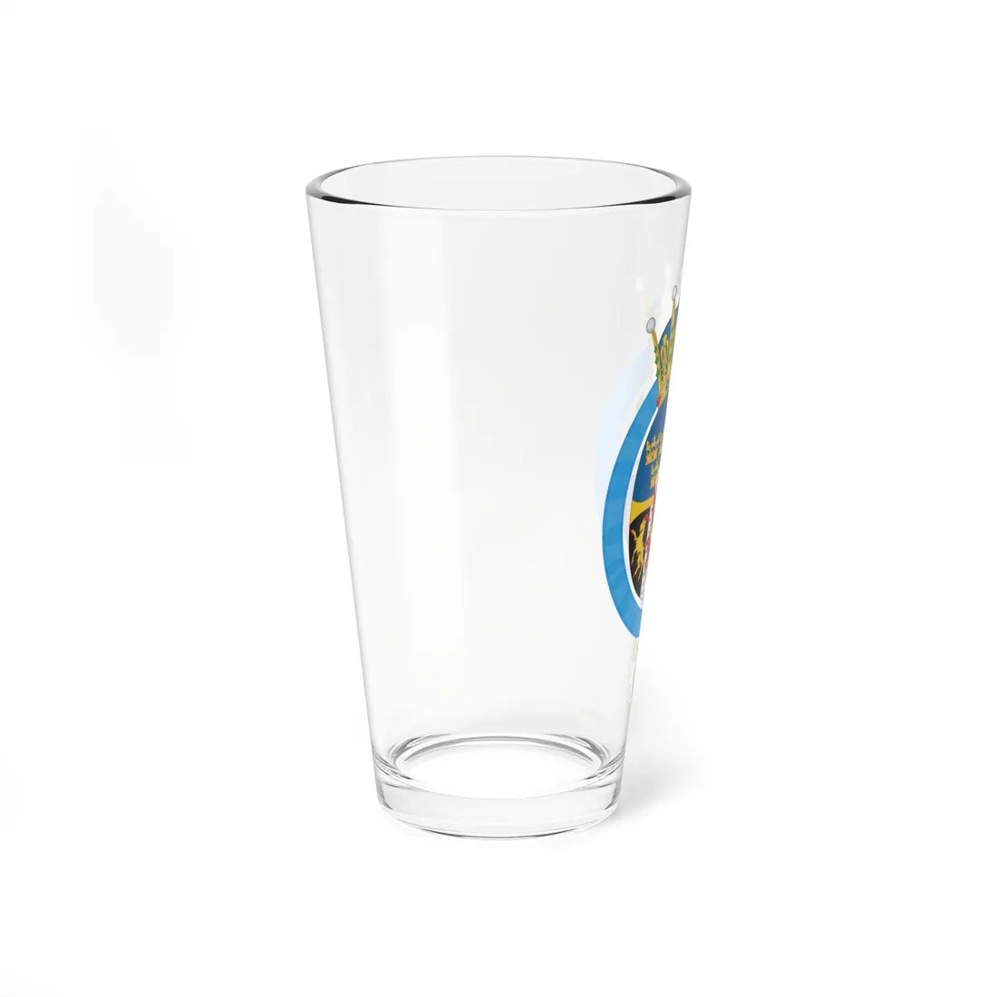 Coat of arms of Princess Madeleine Duchess of Hälsingland and Gästrikland (Sweden) (Coat of Arms) Pint Glass 16oz - Go Mug Yourself